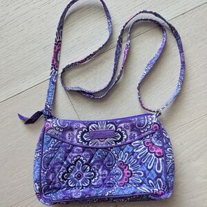 Vera Bradley Purple Floral Crossbody Bag